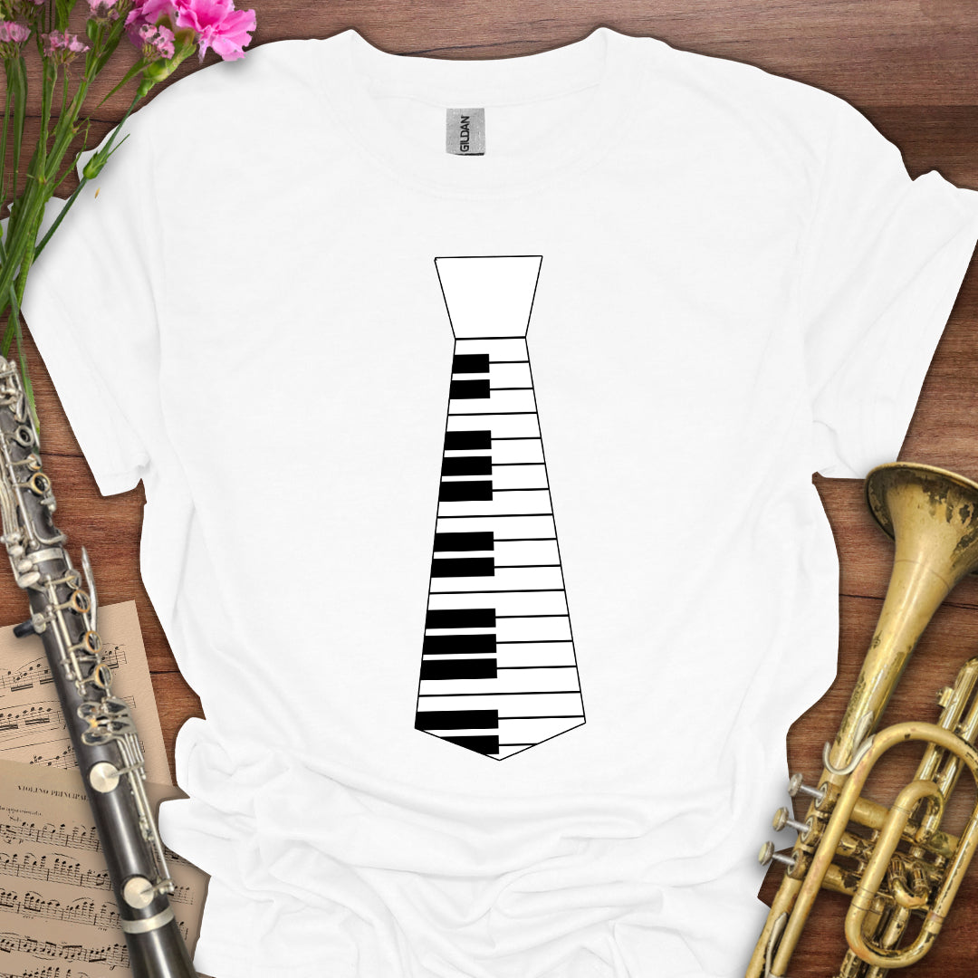Piano Keys Tie T-Shirt