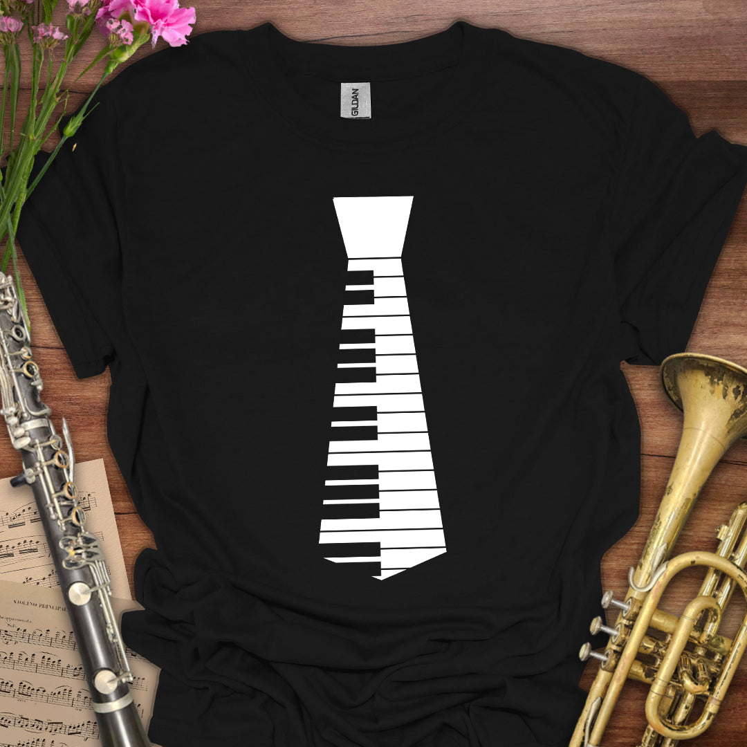 Piano Keys Tie T-Shirt