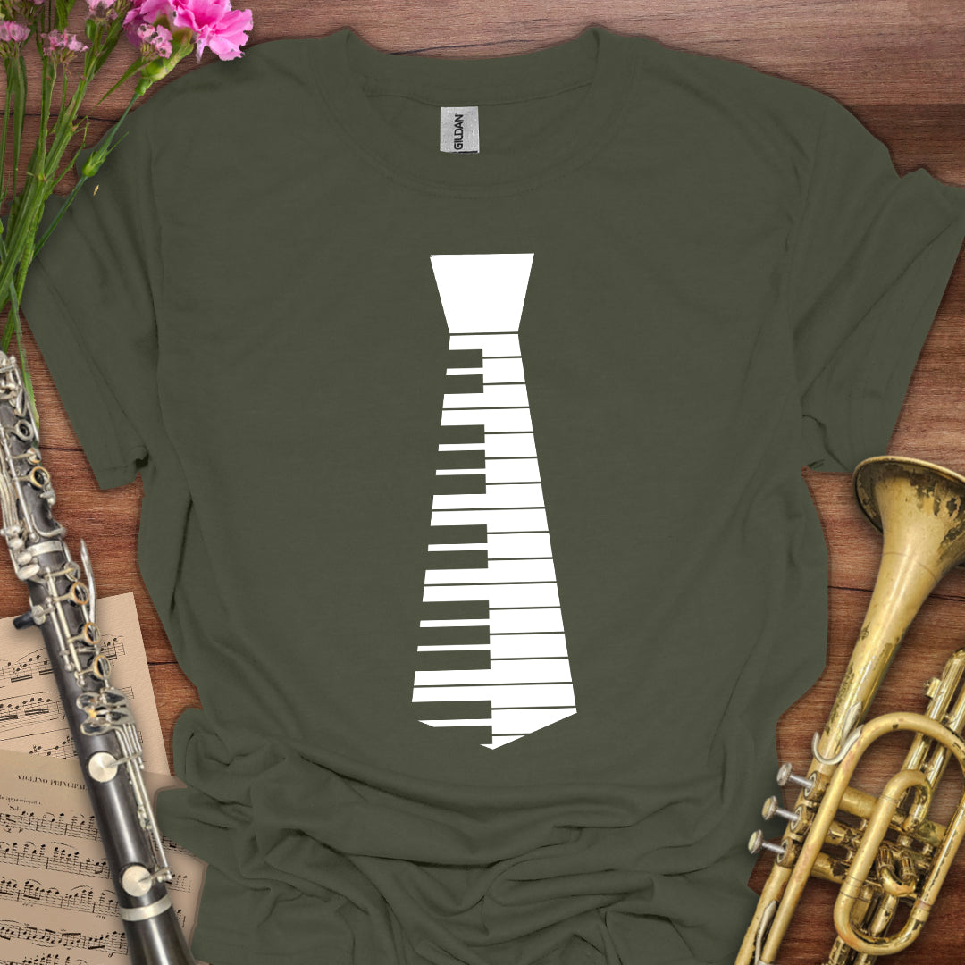 Piano Keys Tie T-Shirt