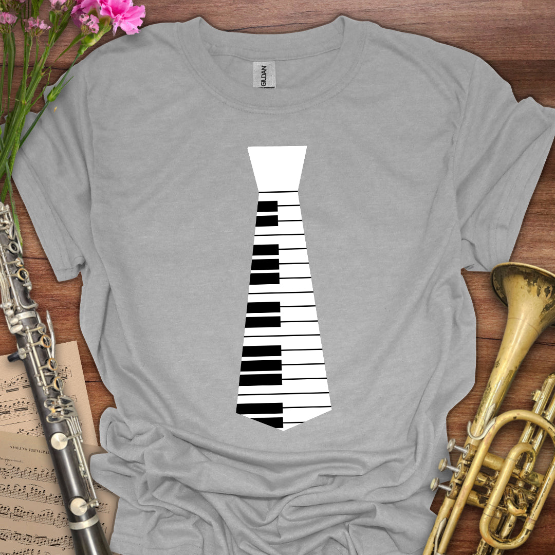 Piano Keys Tie T-Shirt