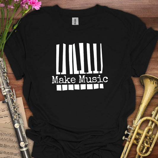 Make Music Piano Keys T-Shirt