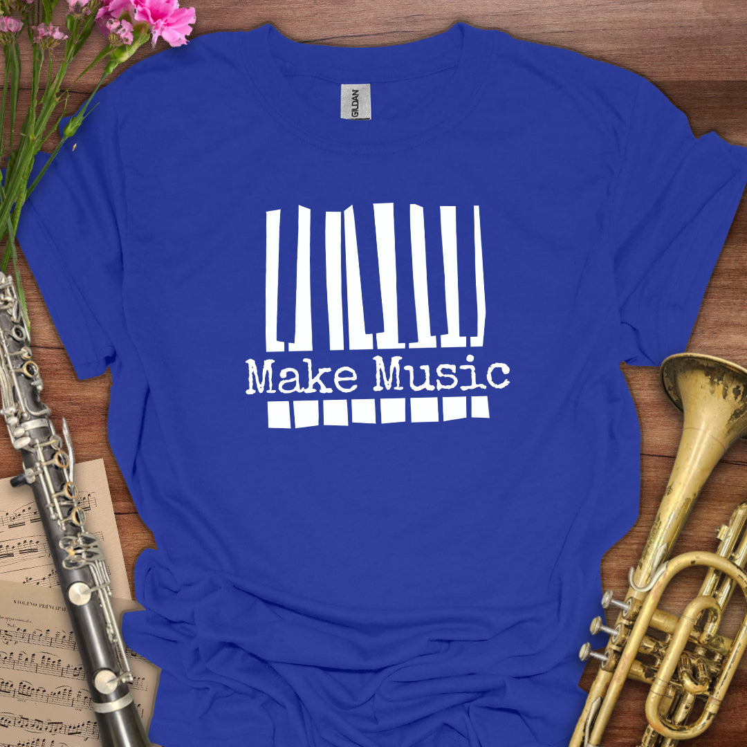 Make Music Piano Keys T-Shirt
