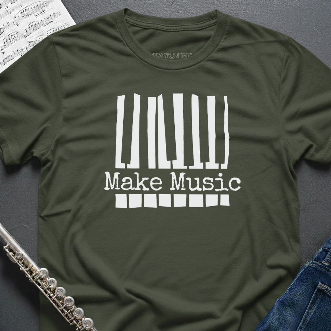 Make Music Piano Keys T-Shirt