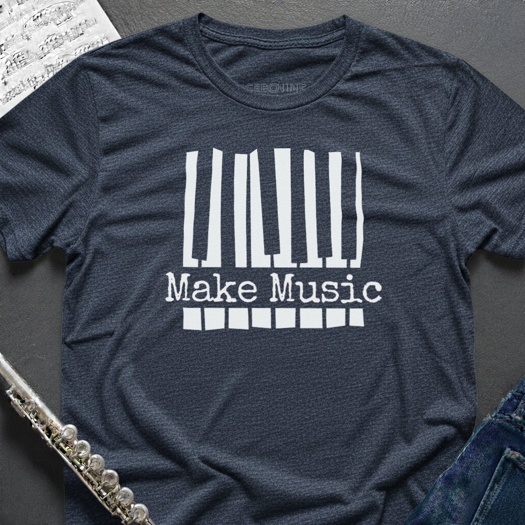 Make Music Piano Keys T-Shirt