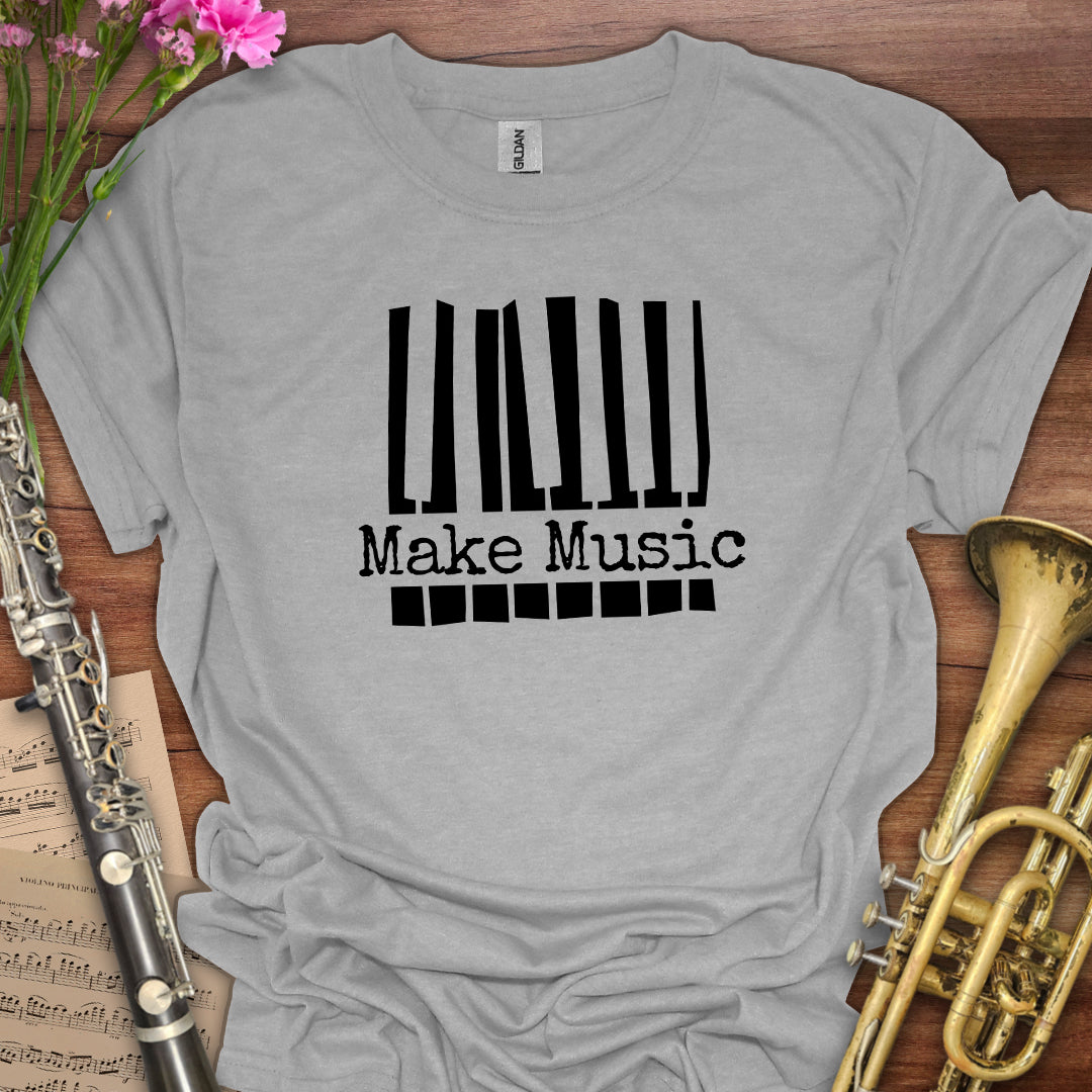 Make Music Piano Keys T-Shirt