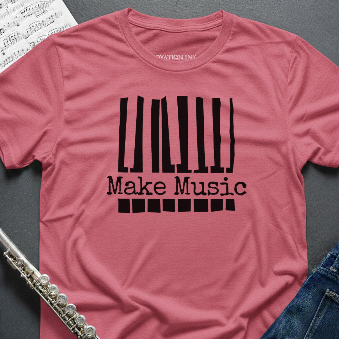 Make Music Piano Keys T-Shirt