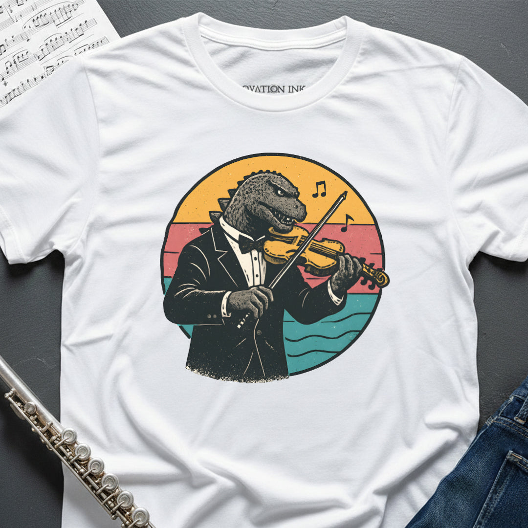 Godzilla Violin T-Shirt