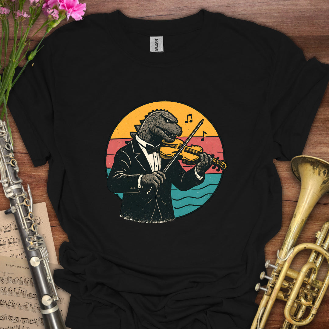 Godzilla Violin T-Shirt