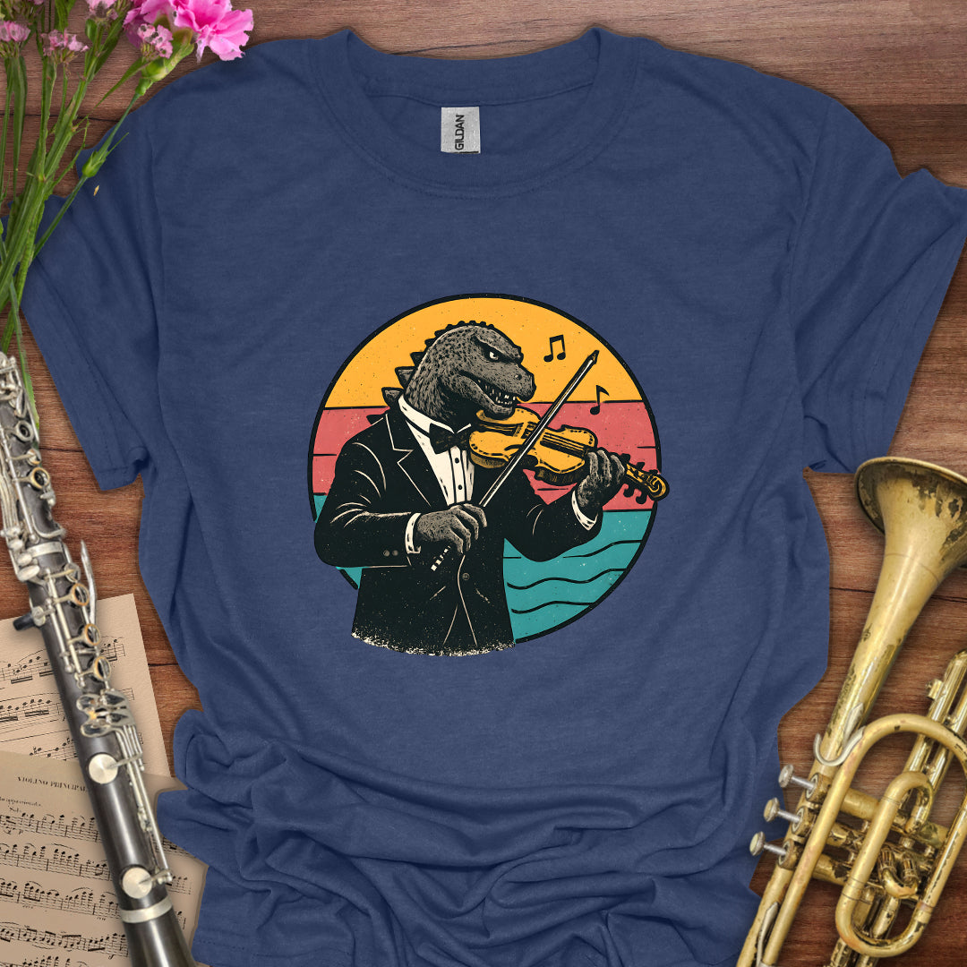 Godzilla Violin T-Shirt