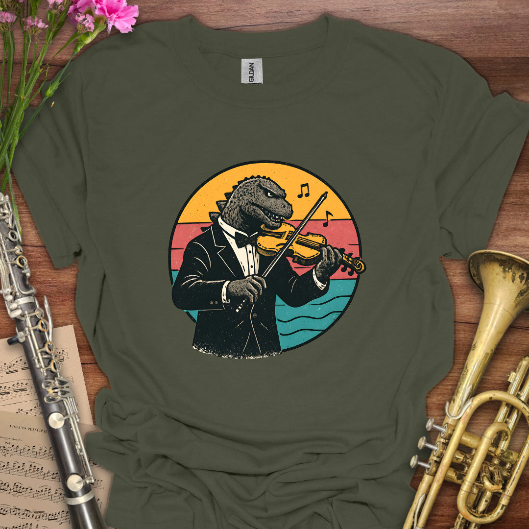Godzilla Violin T-Shirt