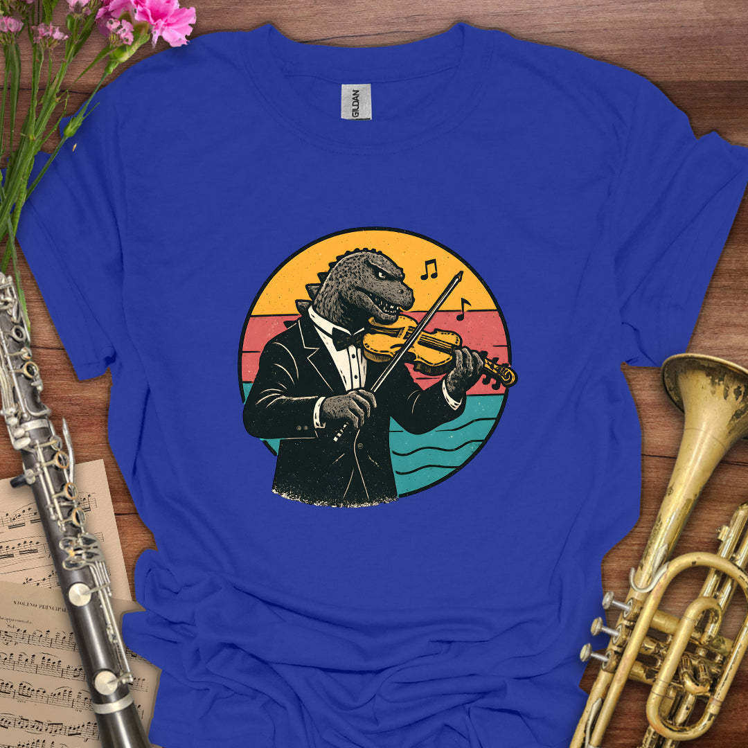Godzilla Violin T-Shirt