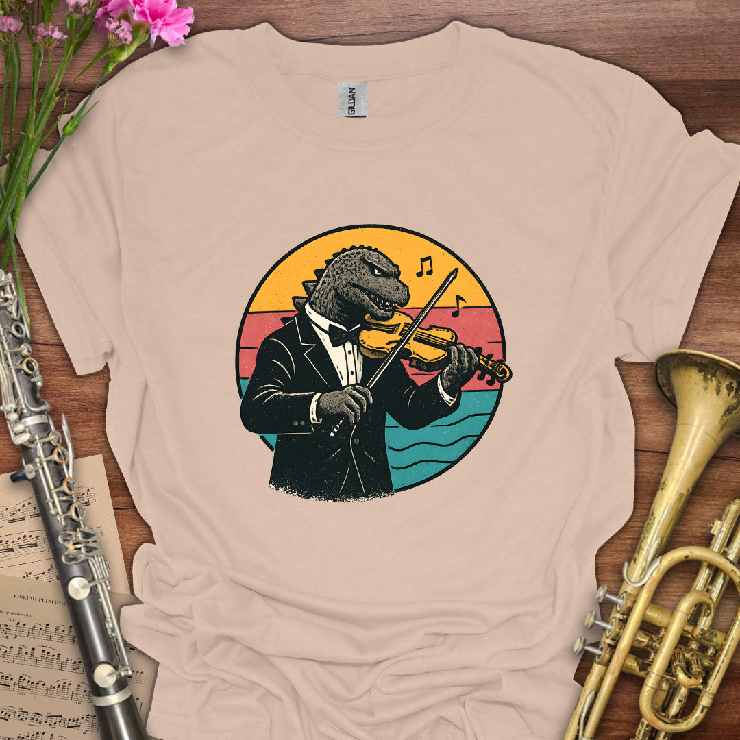 Godzilla Violin T-Shirt