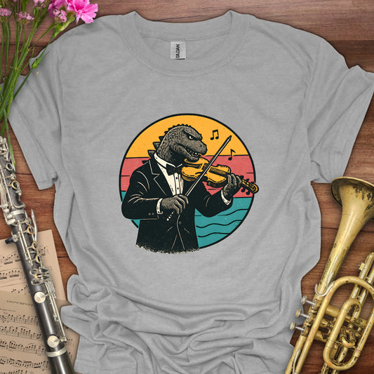 Godzilla Violin T-Shirt