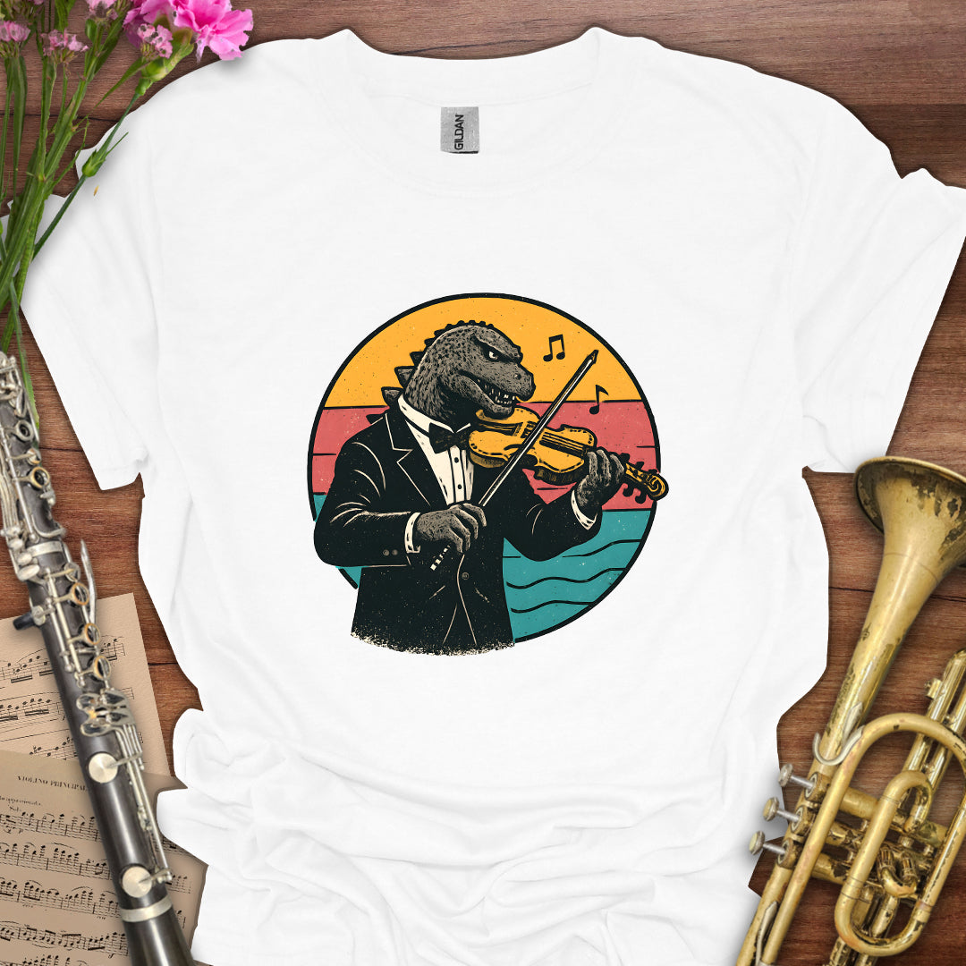 Godzilla Violin T-Shirt