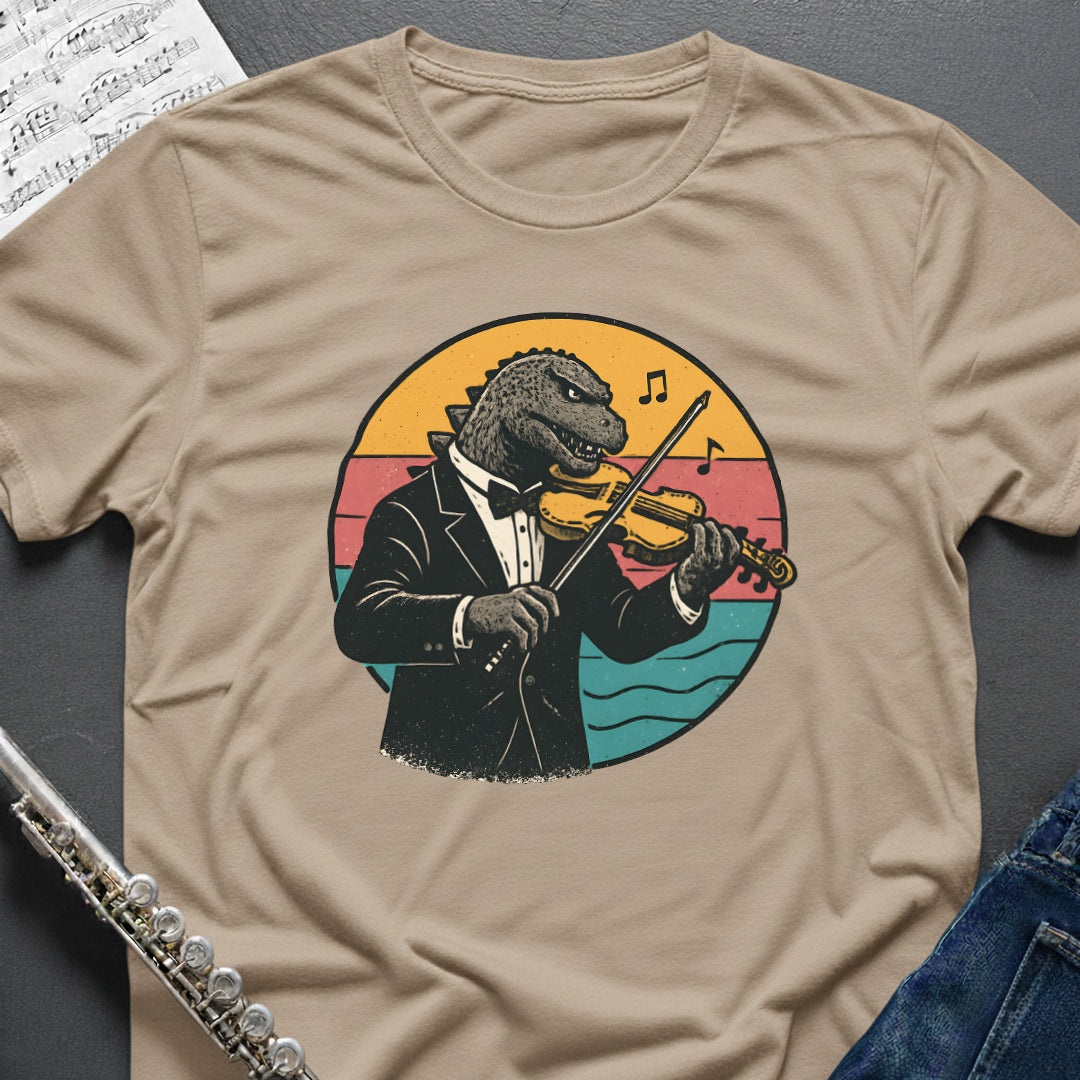 Godzilla Violin T-Shirt