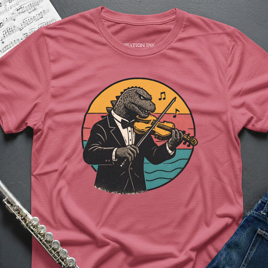 Godzilla Violin T-Shirt