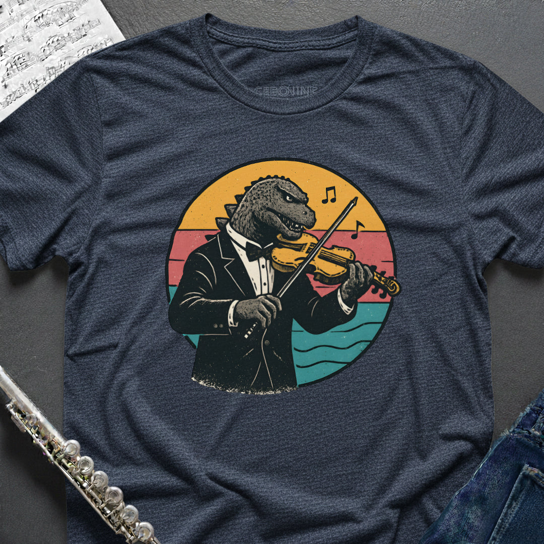Godzilla Violin T-Shirt