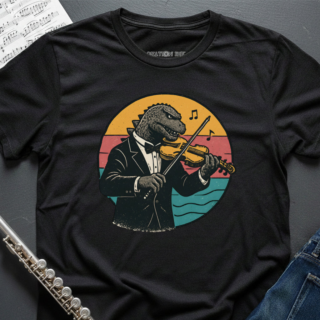 Godzilla Violin T-Shirt