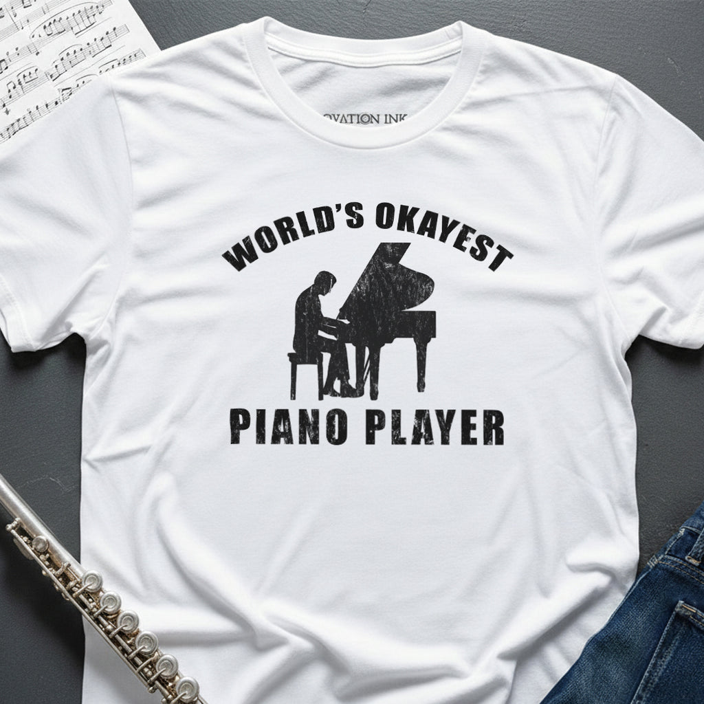 World's Okayest Piano Player T-Shirt