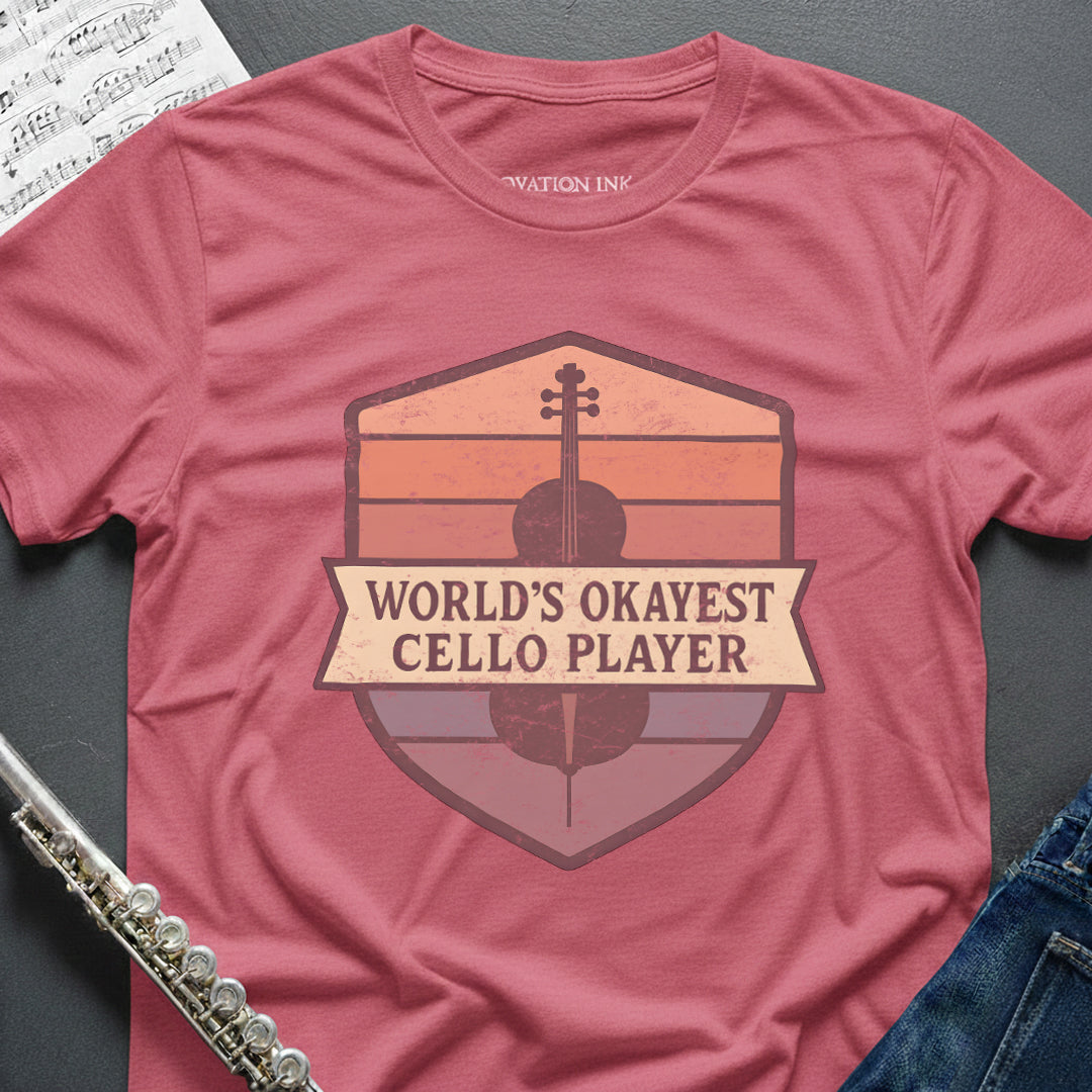 World's Okayest Cello Vintage T-Shirt