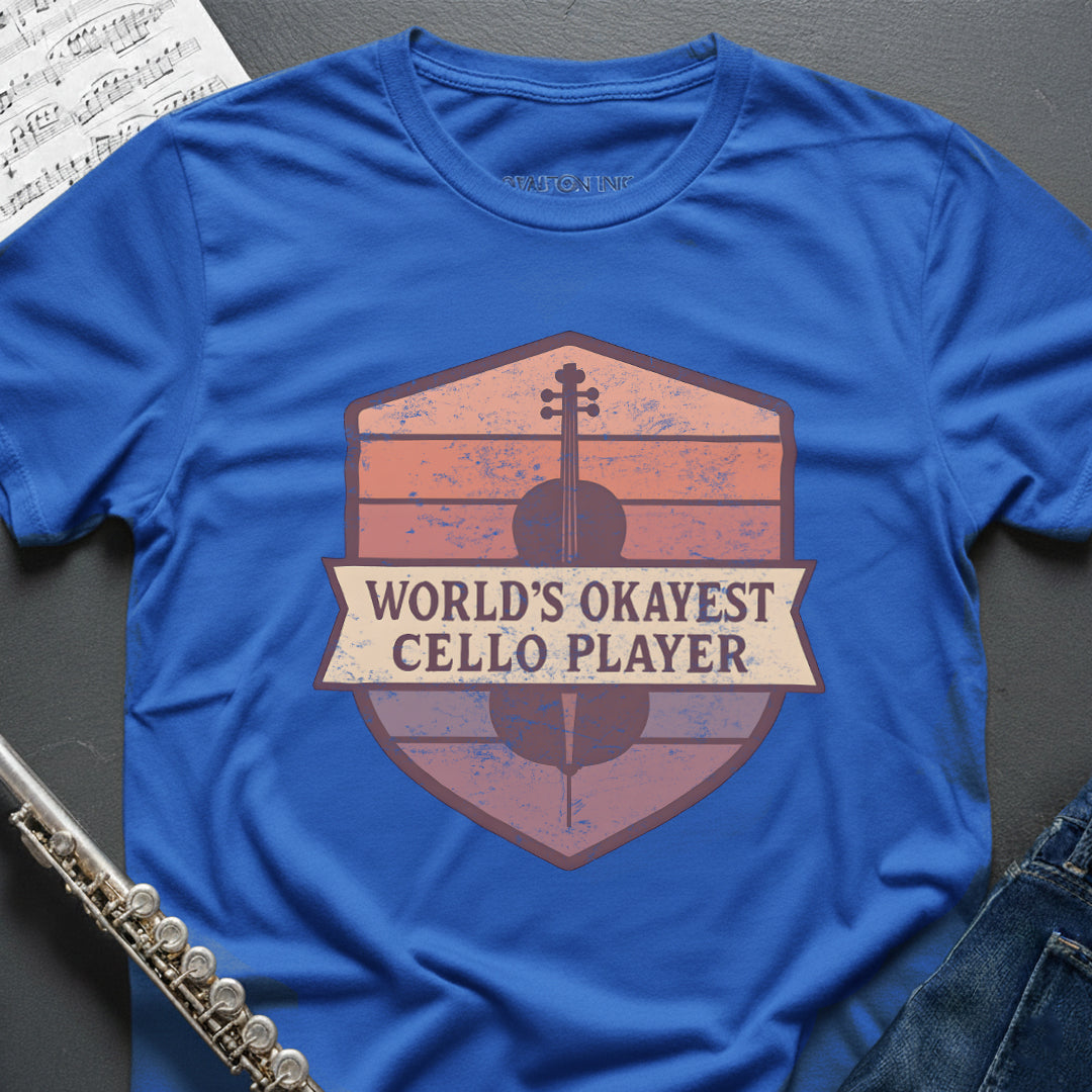 World's Okayest Cello Vintage T-Shirt