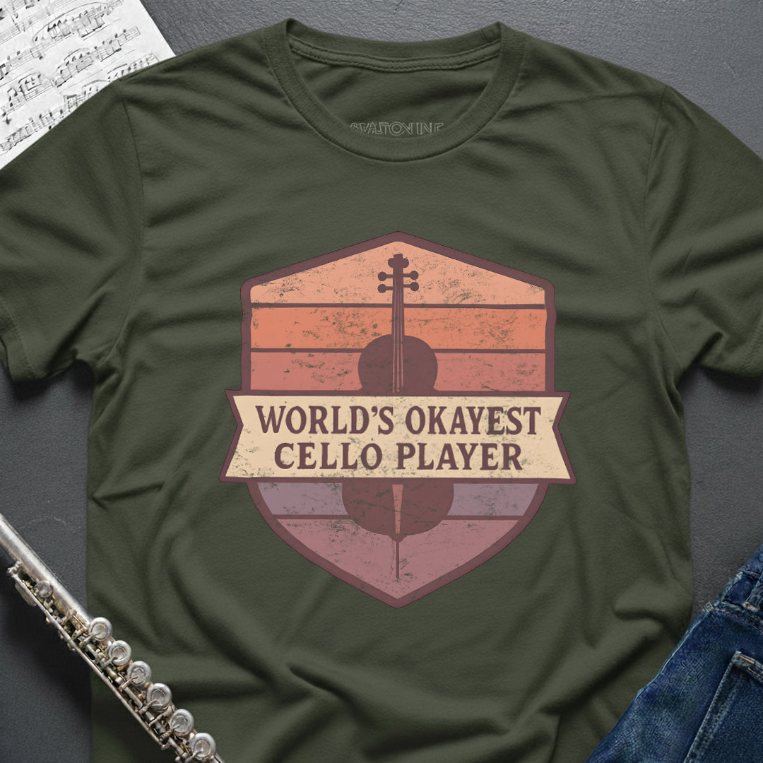 World's Okayest Cello Vintage T-Shirt