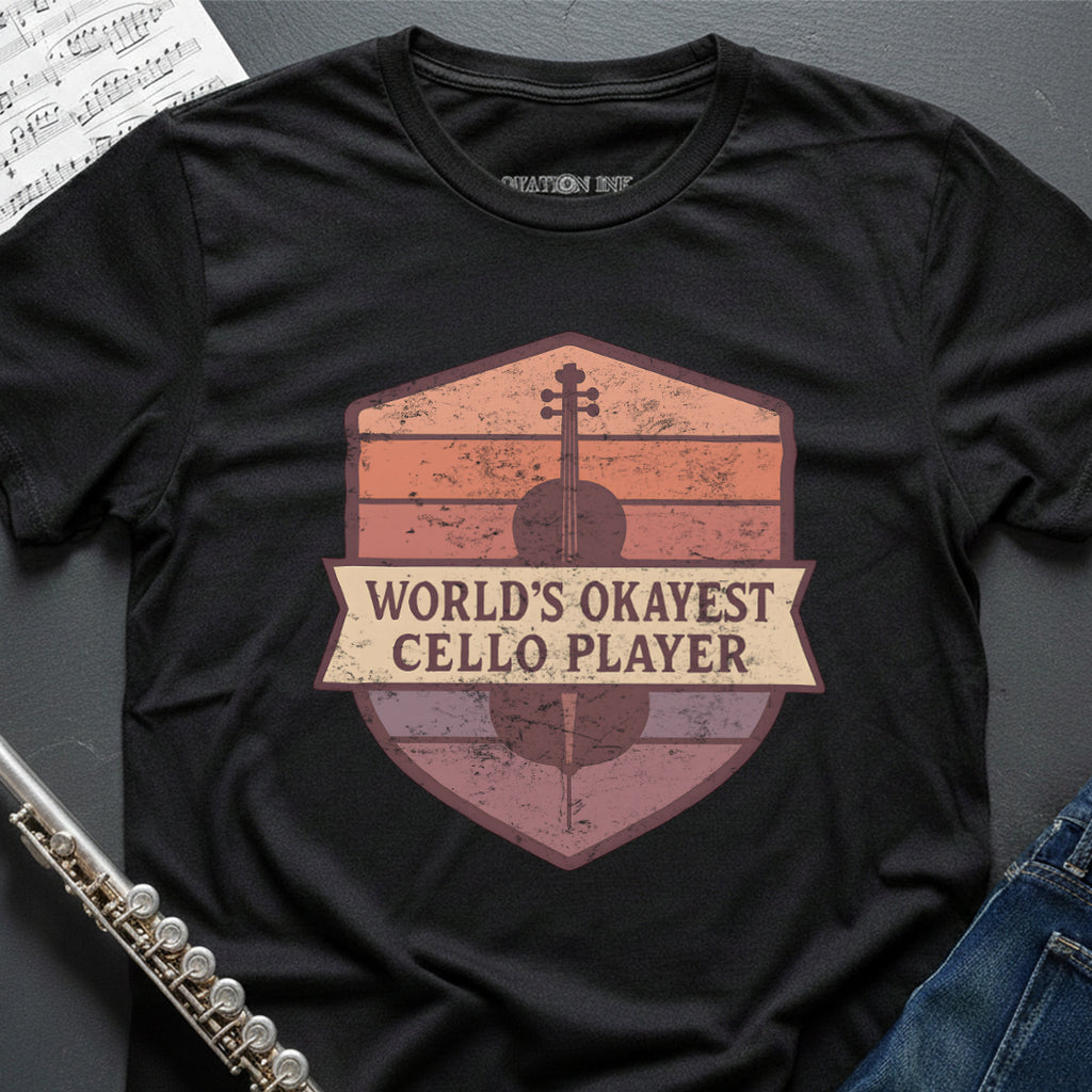 World's Okayest Cello Vintage T-Shirt