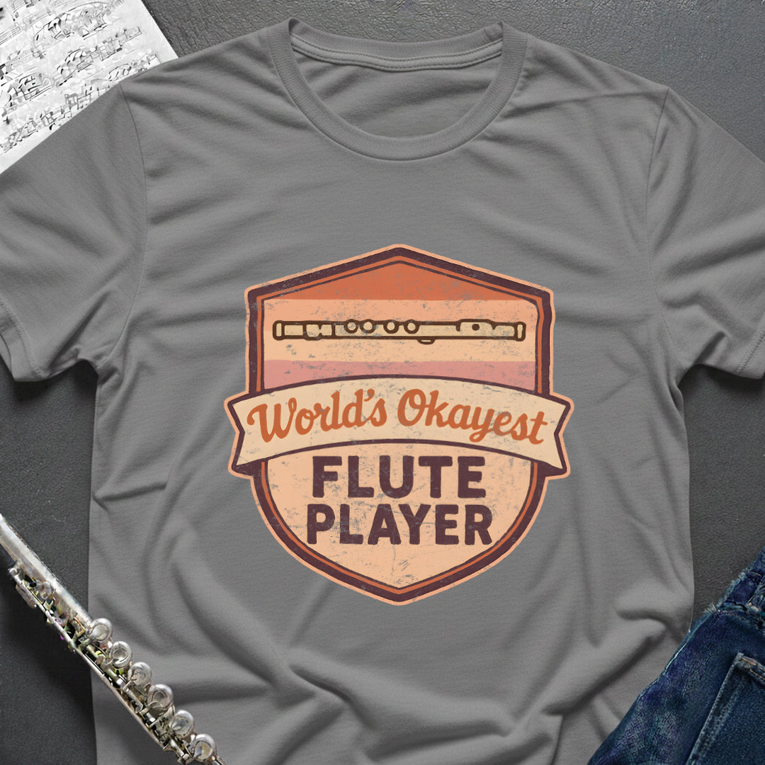 World's Okayest Flute Vintage T-Shirt