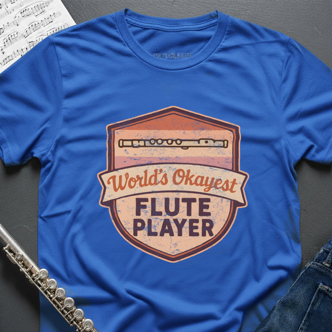 World's Okayest Flute Vintage T-Shirt