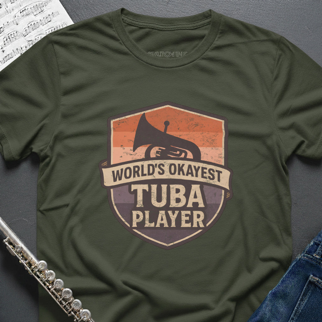 World's Okayest Tuba Vintage T-Shirt