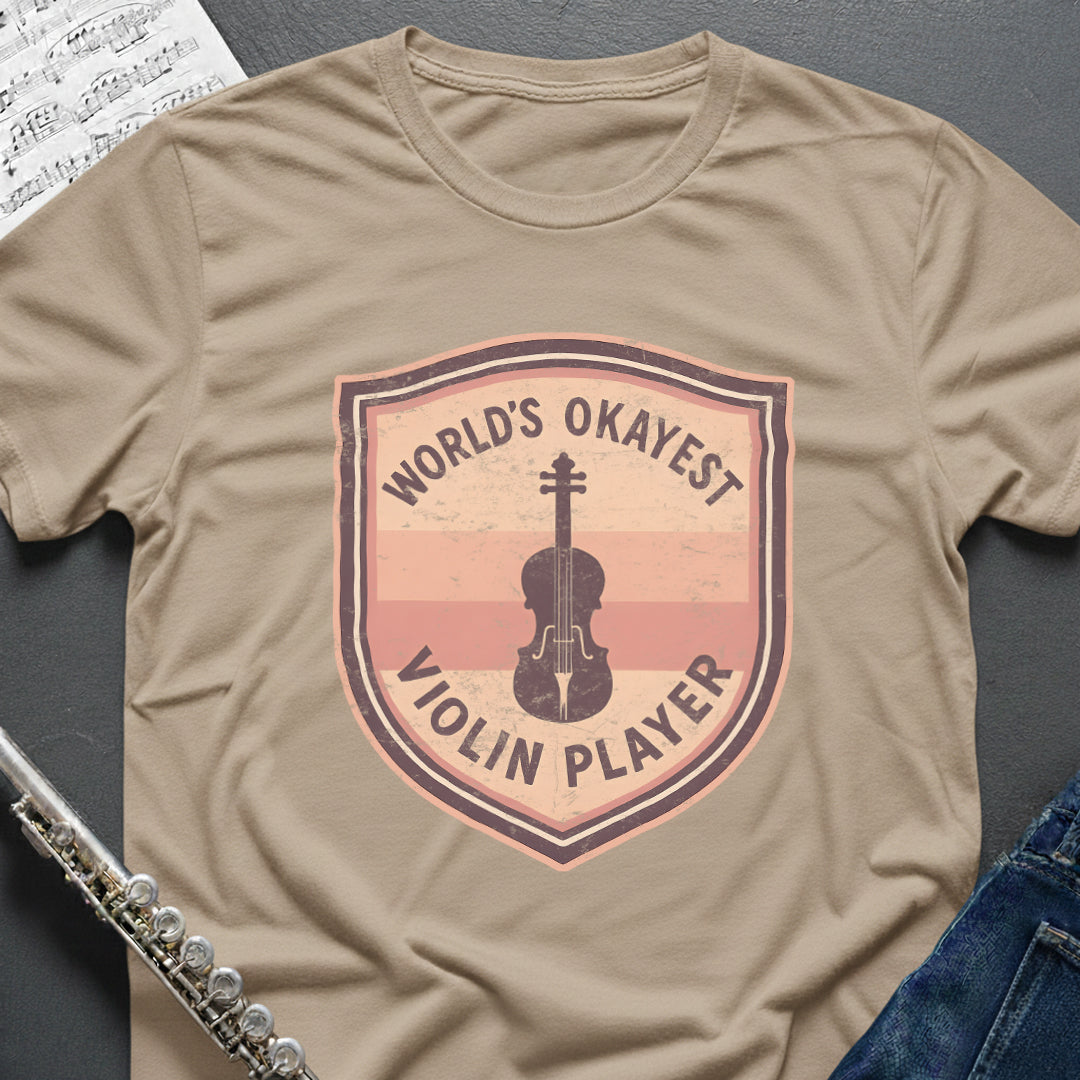 World's Okayest Violin Vintage T-Shirt