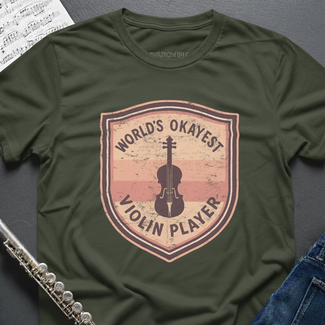 World's Okayest Violin Vintage T-Shirt