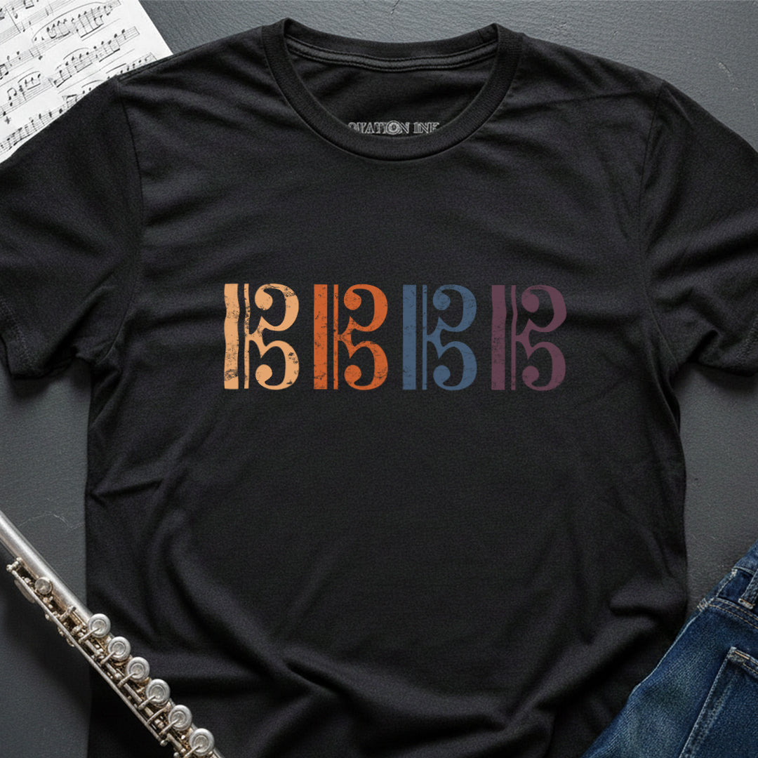 Alto Tenor Clefs Vintage T-Shirt
