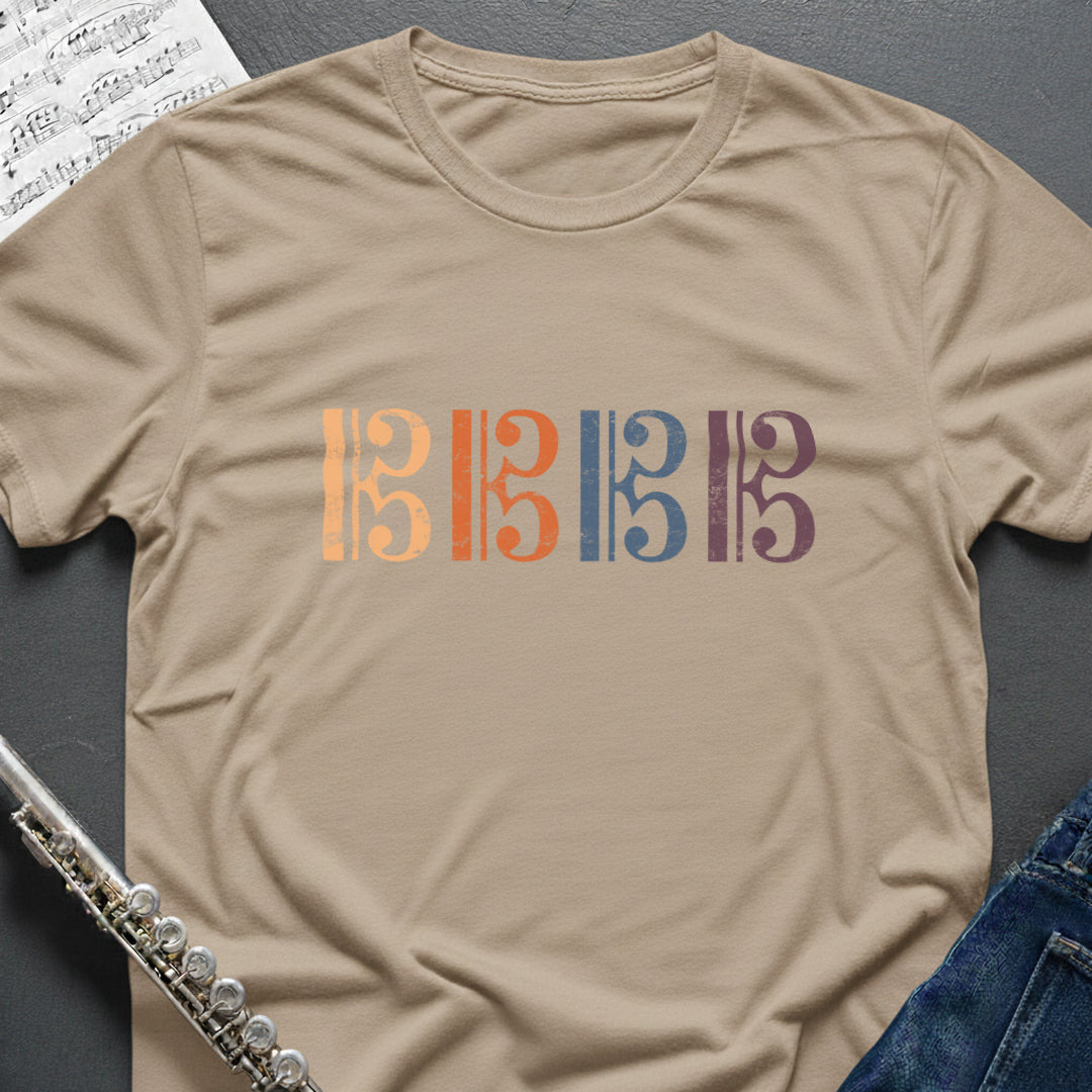 Alto Tenor Clefs Vintage T-Shirt