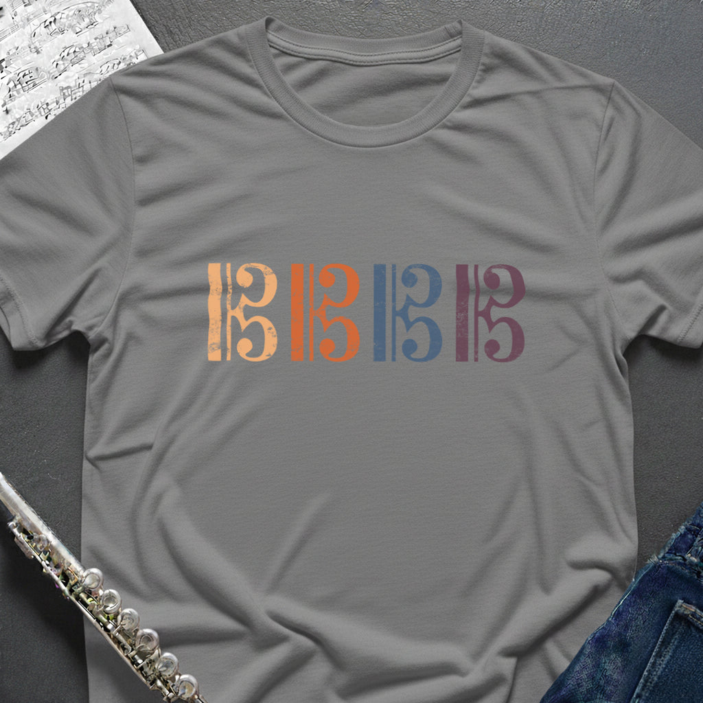 Alto Tenor Clefs Vintage T-Shirt