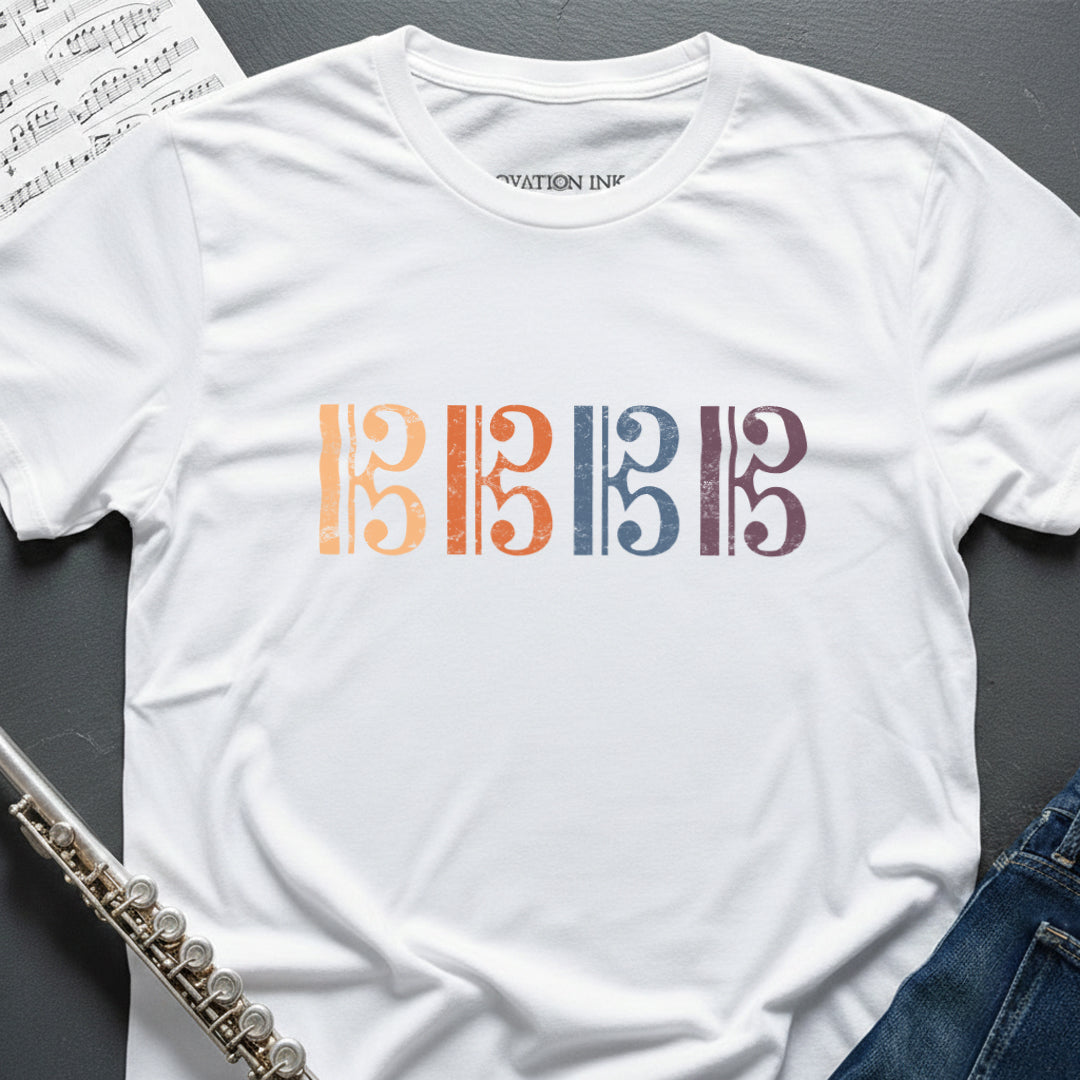 Alto Tenor Clefs Vintage T-Shirt