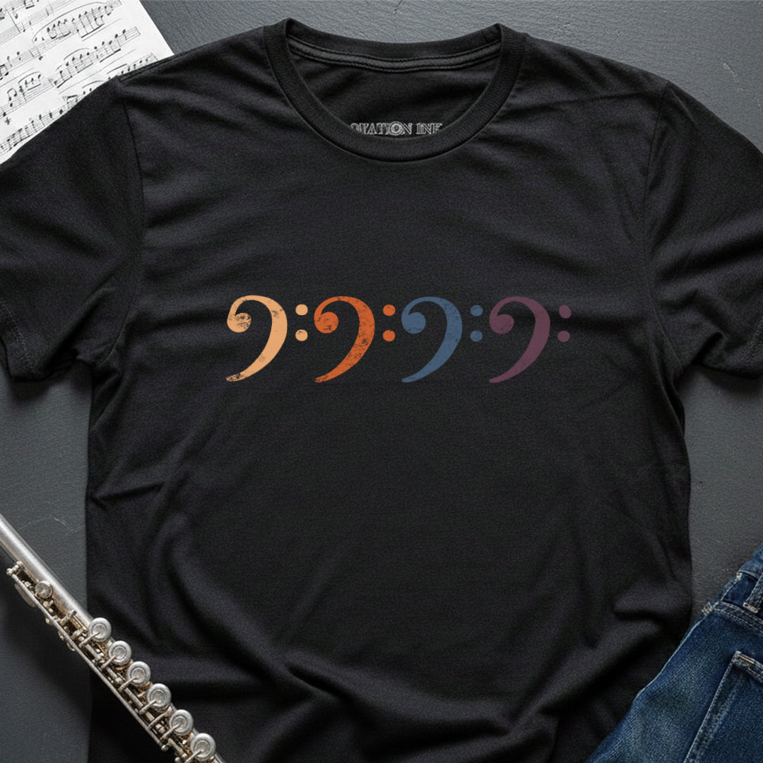 Bass Clefs Vintage T-Shirt