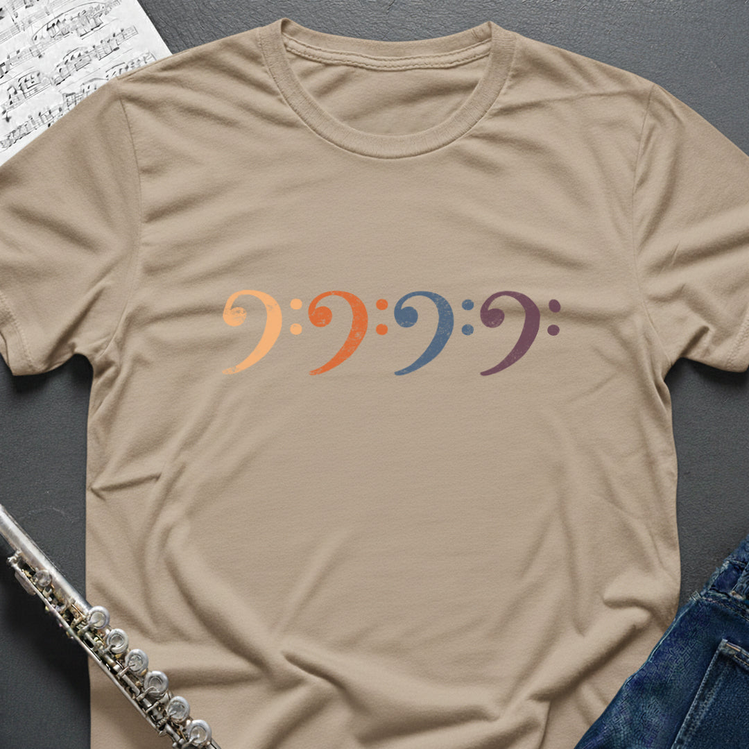 Bass Clefs Vintage T-Shirt
