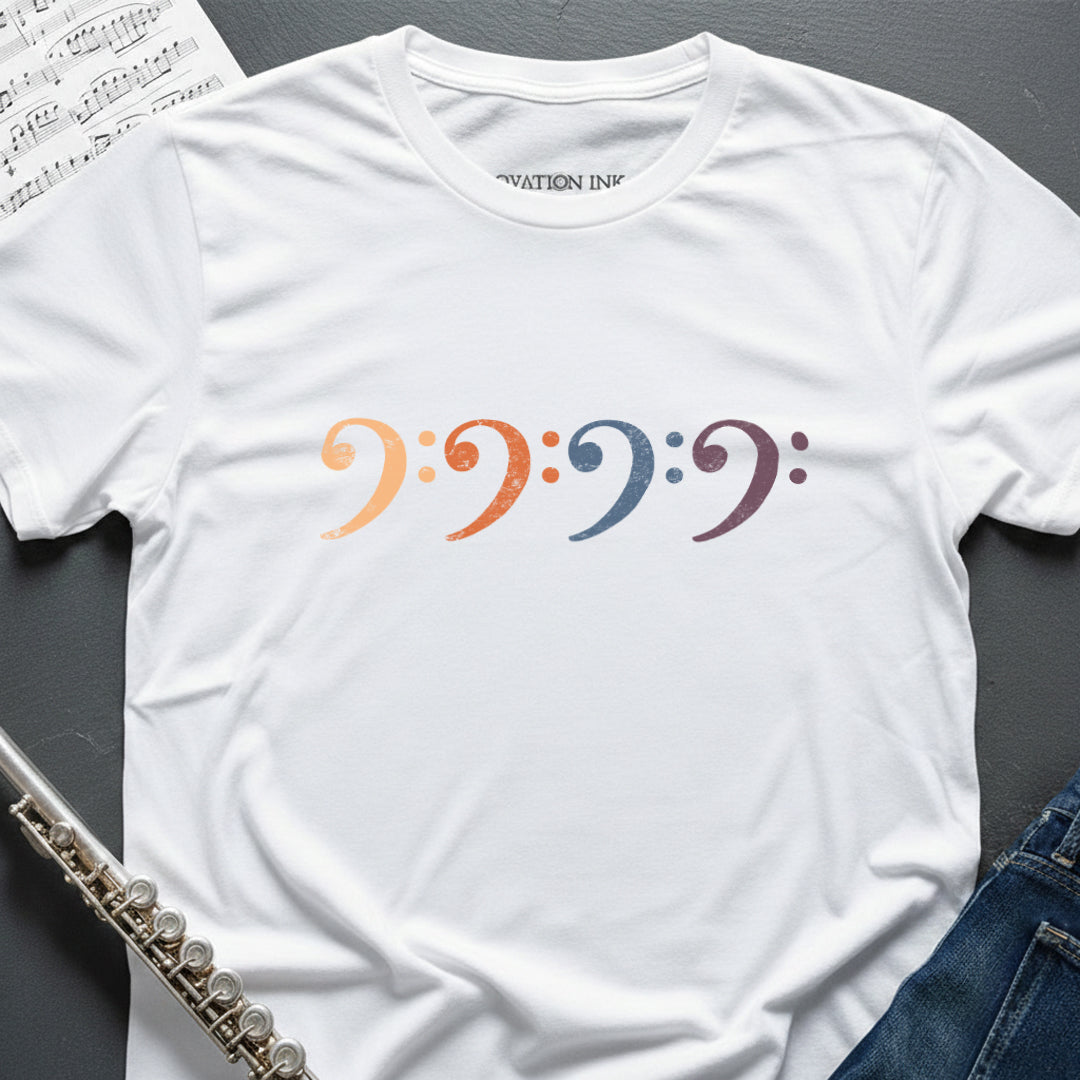 Bass Clefs Vintage T-Shirt
