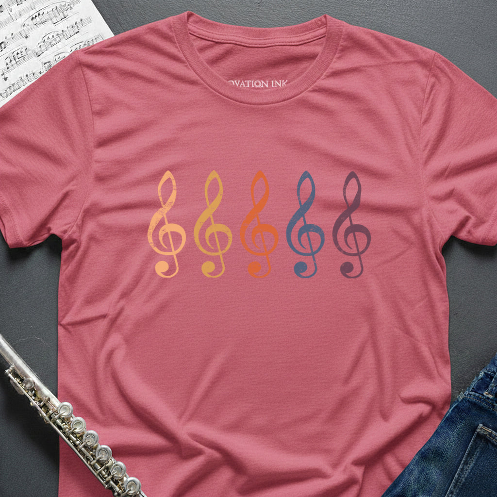 Treble Clefs Vintage T-Shirt