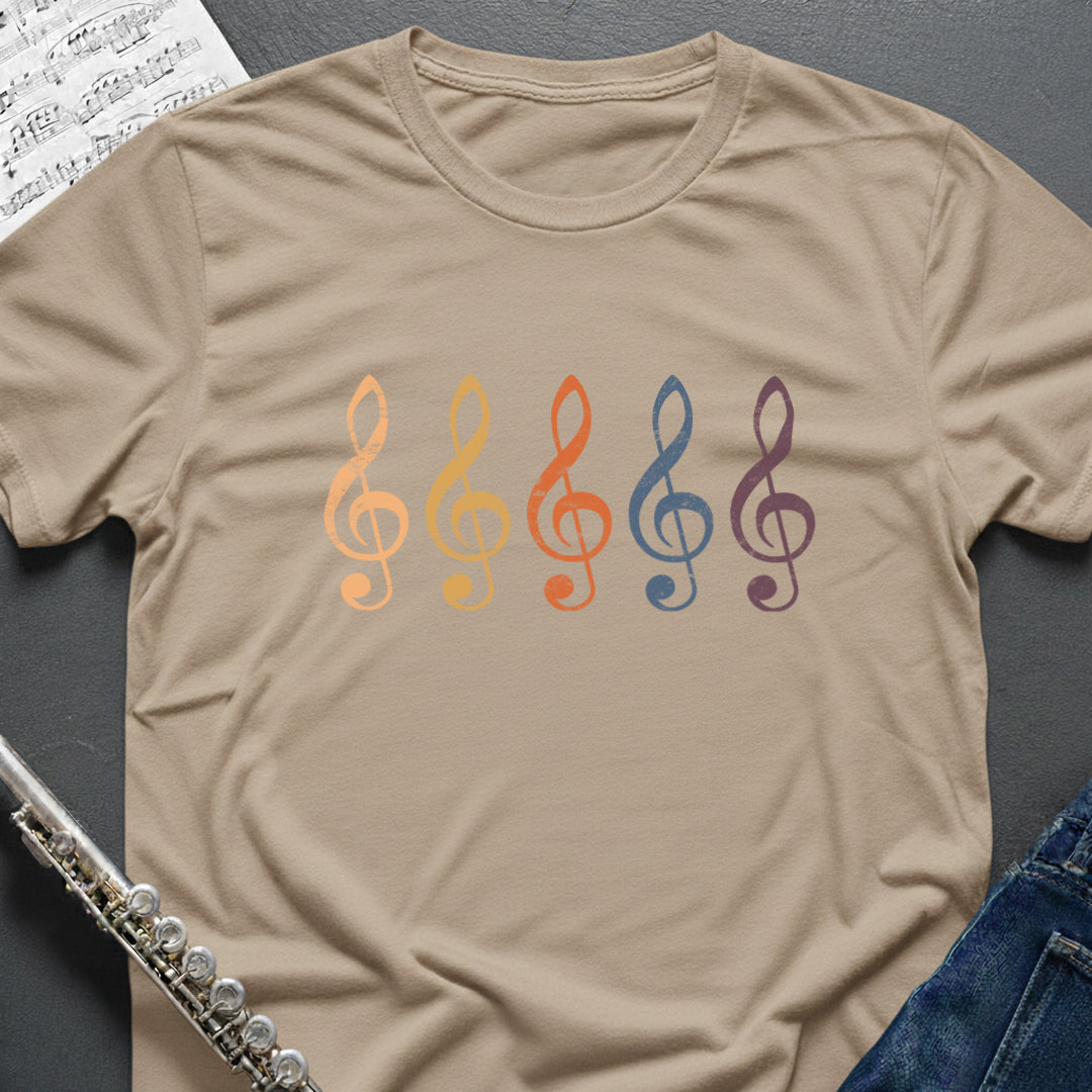 Treble Clefs Vintage T-Shirt