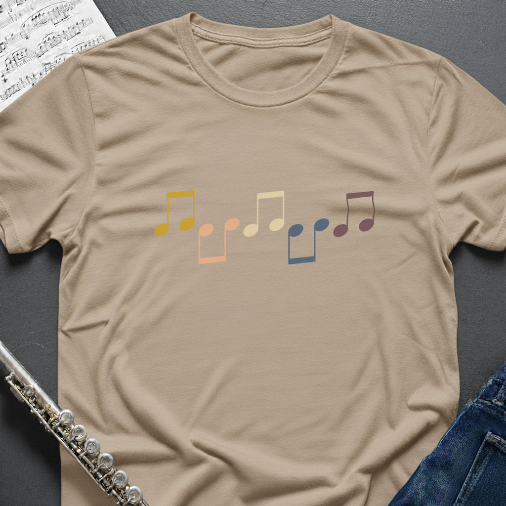Vintage Eighth Note Pairs T-Shirt