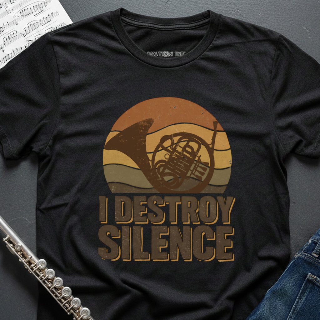 Destroy Silence Horn T-Shirt