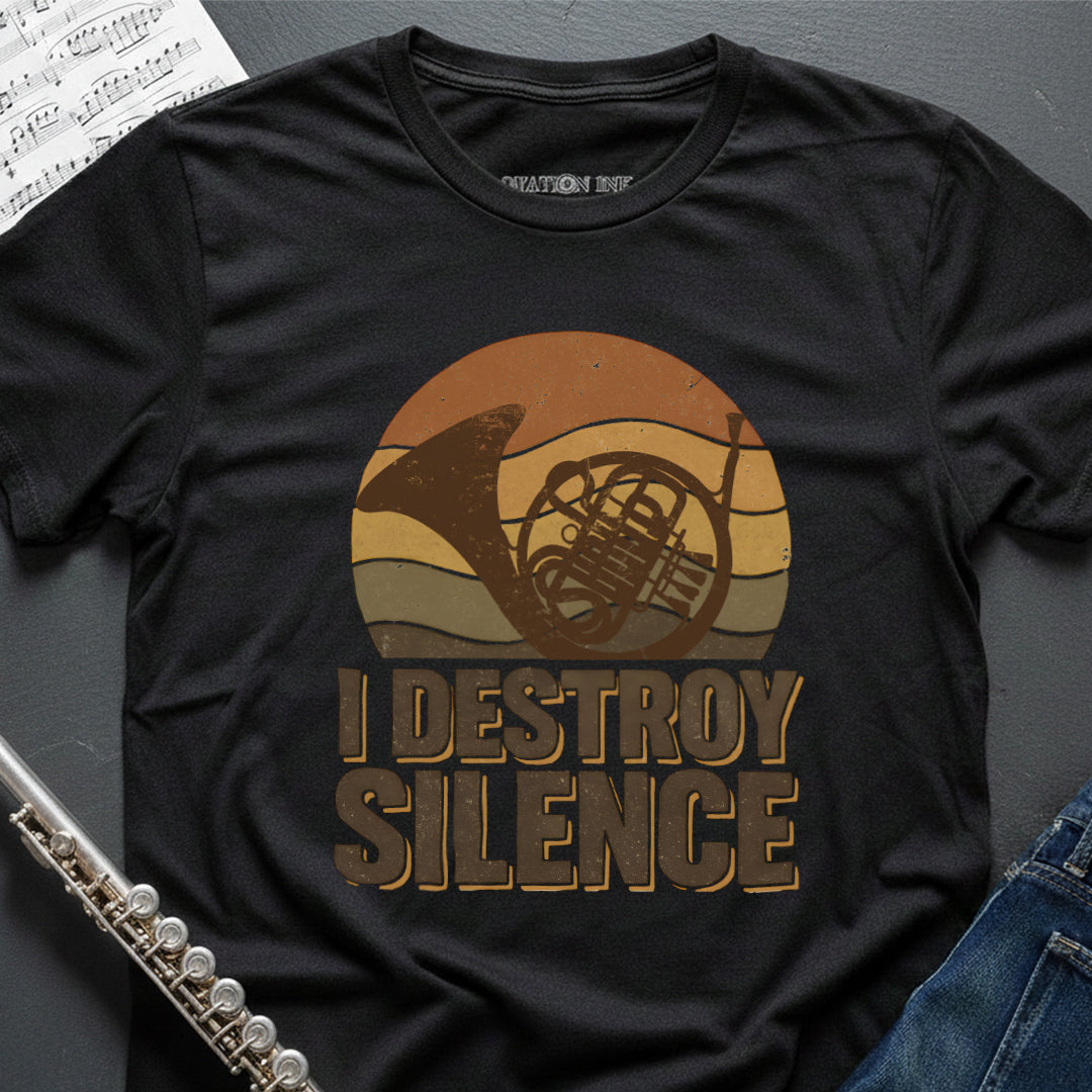 Destroy Silence Horn T-Shirt