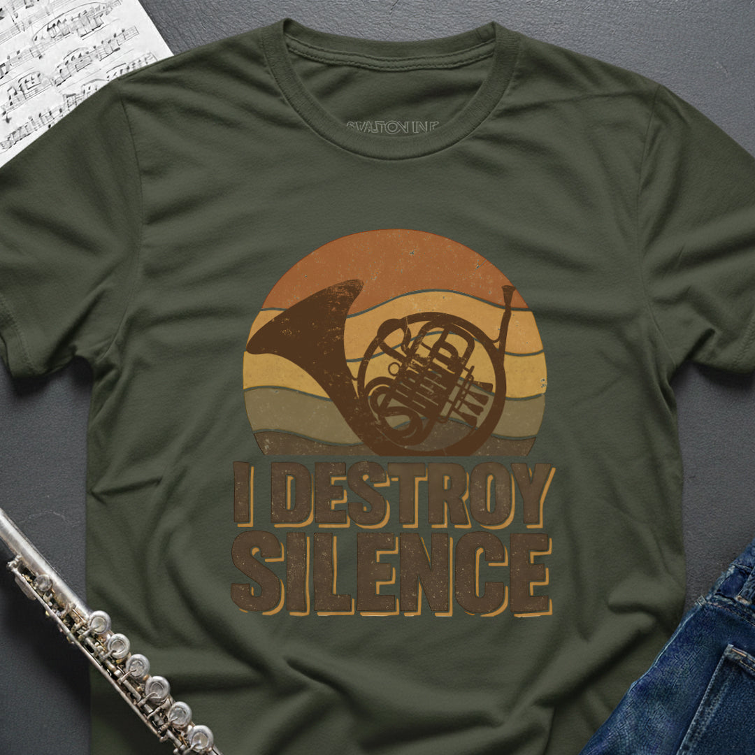 Destroy Silence Horn T-Shirt