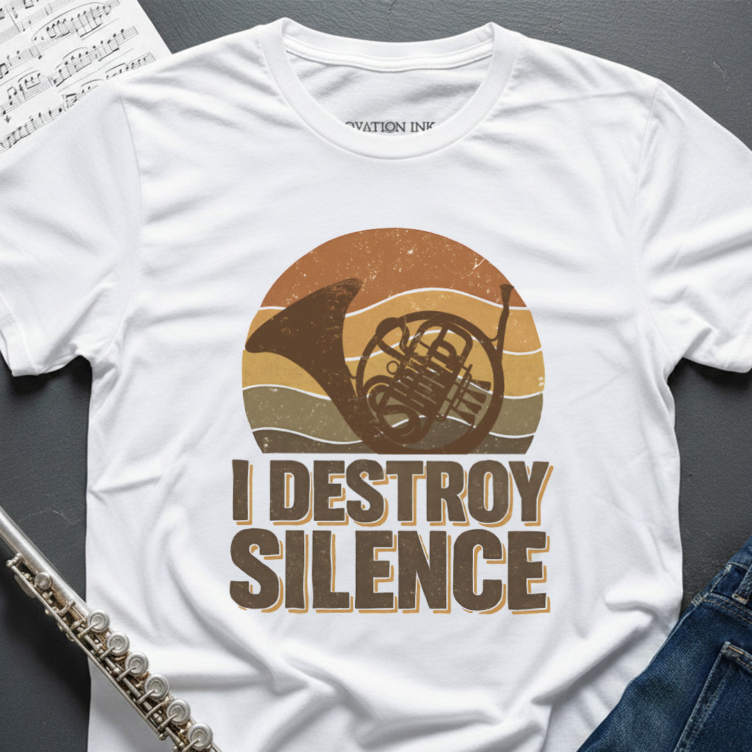 Destroy Silence Horn T-Shirt