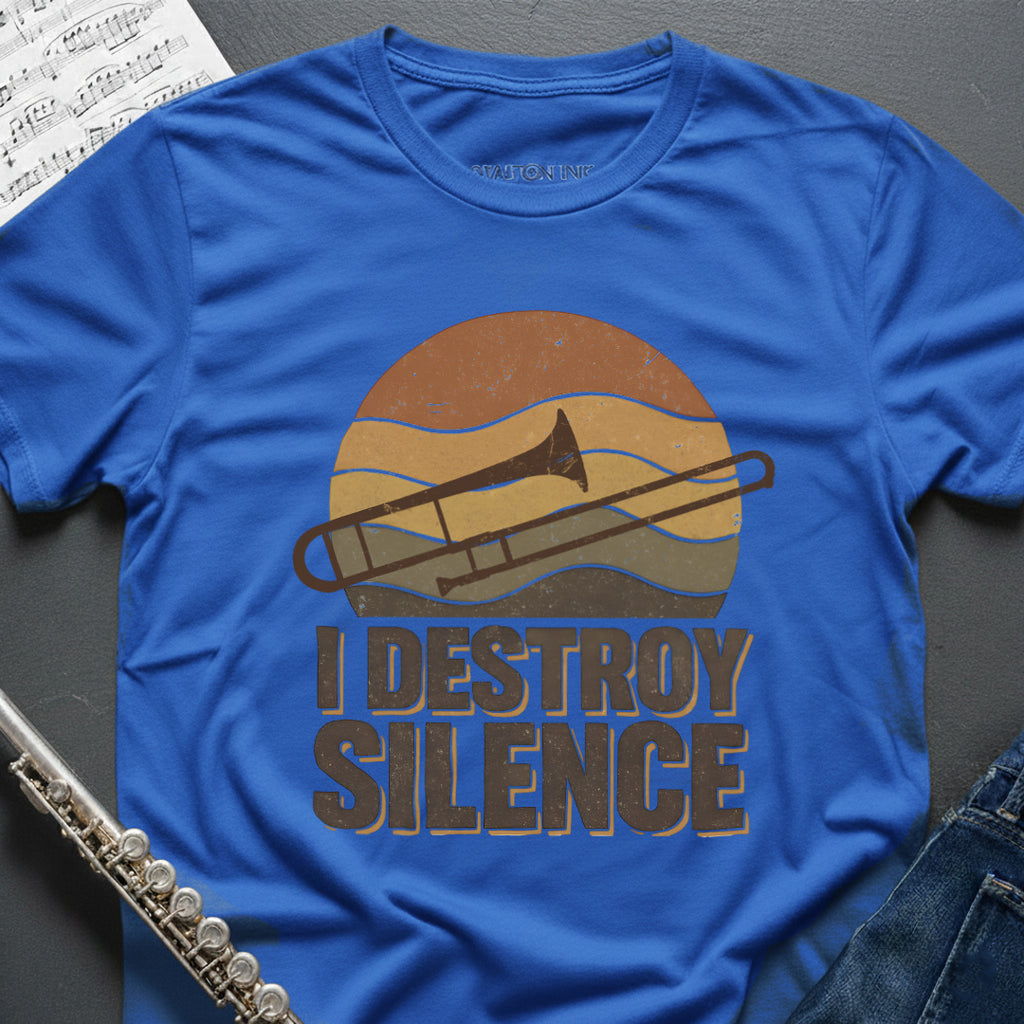Destroy Silence Trombone T-Shirt