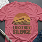 Destroy Silence Trombone T-Shirt