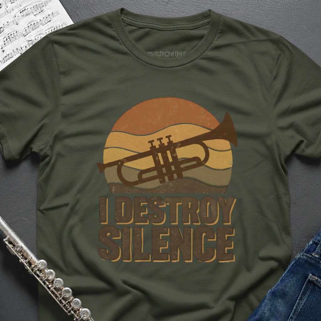 Destroy Silence Trumpet T-Shirt