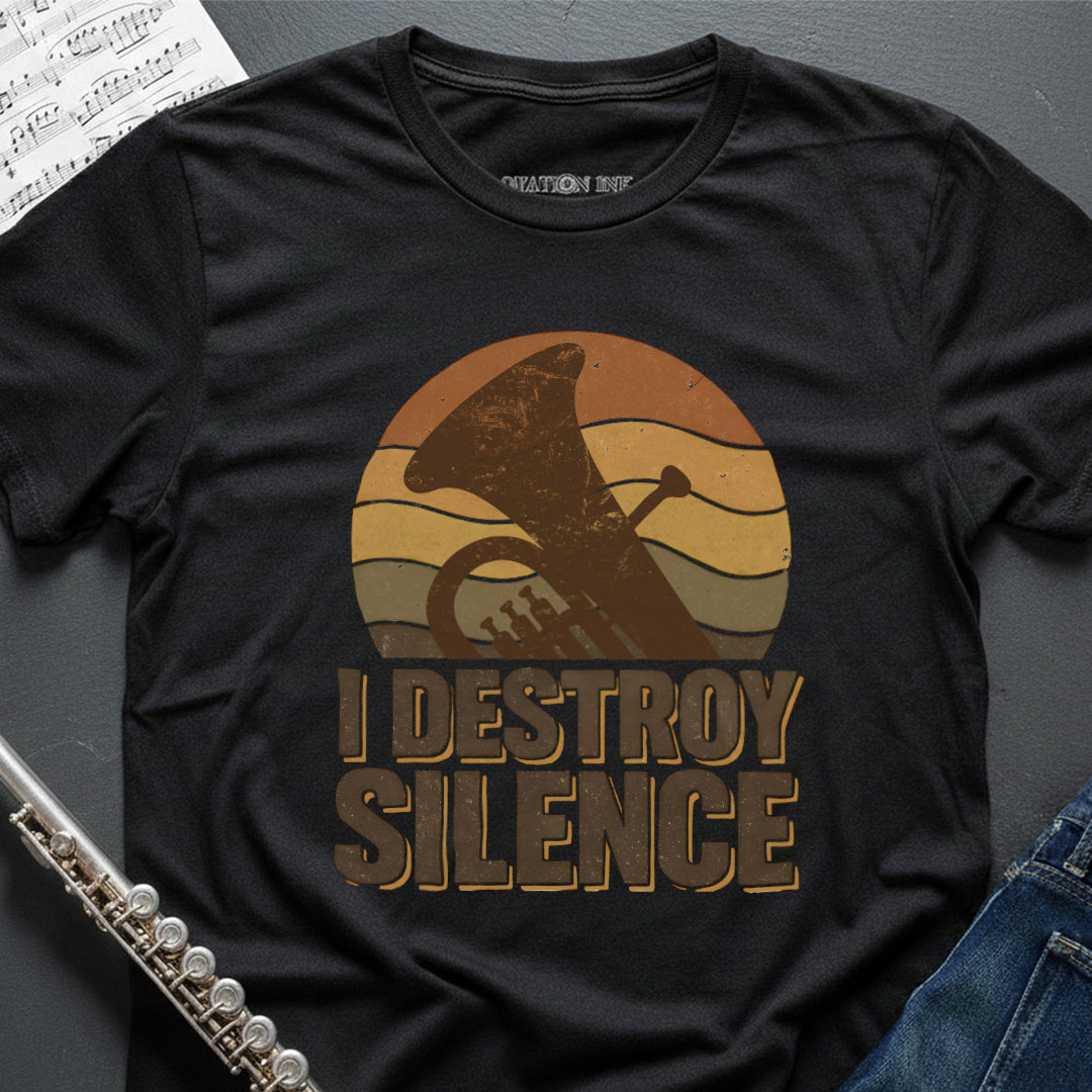 Destroy Silence Tuba T-Shirt
